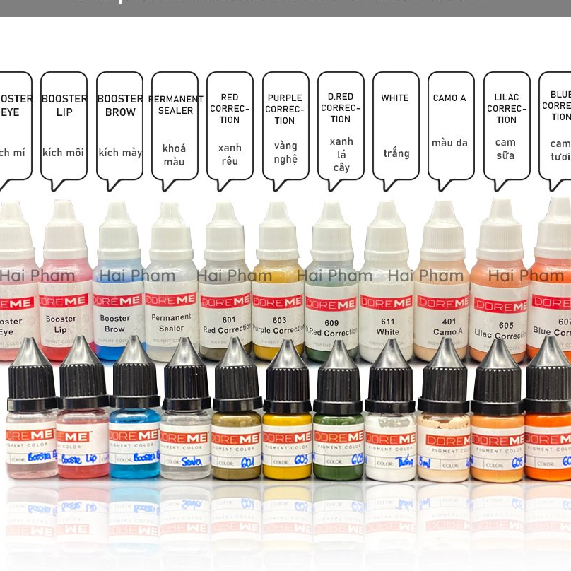 Nước pha mực kích màu Doreme chai 15ml