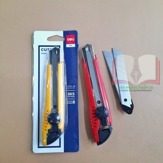 Dao rọc giấy deli 2043-Dao trổ to deli 18mm.