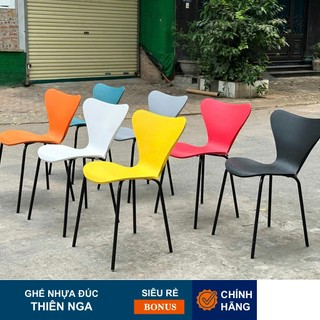 Nhà máy Ghế Nhựa đúc chân sắt Thiên nga Swan, ghế cafe, ghế trà sữa, ghế ngồi học, ghế ăn