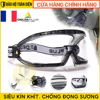 Kính bảo hộ chống hóa chất Deltaplus Galeras _ Chống đọng sương, chống trầy xước, ôm kín