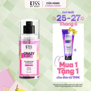 Xịt Thơm Toàn Thân Hương Nước Hoa KISS MY BODY Perfume Mist - Hương Crazy In Love 88ml