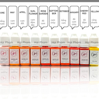  Mực môi GH bong đậm chính hãng dùng trong phun xăm 