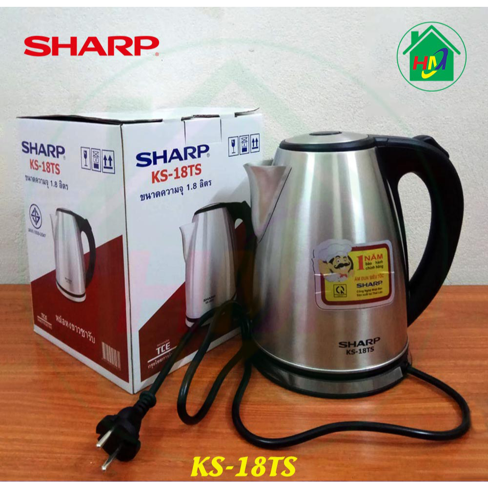 Ấm Siêu Tốc Sharp Thái Lan KS-18TS