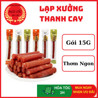 Lạp xưởng thanh cay - lạp sườn nướng cay siêu ngon - gói 15g - ngucoc_anvat