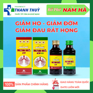 Siro bổ phế nam hà xc, giúp bổ phế, giảm ho, đờm, đau rát họng, khản tiếng do đau họng, chai 125ml