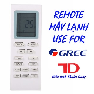 Remote điều khiển điều hòa dành cho máy lạnh GREE, Điện Lạnh Thuận Dung