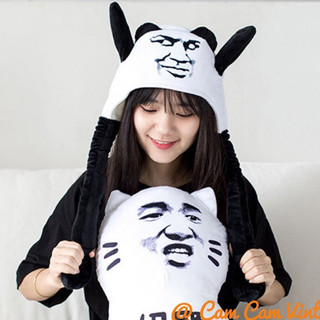 MŨ TAI THỎ MẶT TROLL HÀI HƯỚC GIẬT GIẬT THEO NHẠC HOTTREND IDOL KPOP SIÊU MỀM MỊN