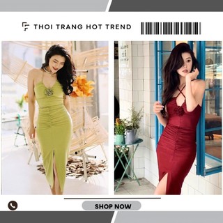 Đầm Hai Dây Họa Tiết Hoa Ba Chiều Phong Cách Retro Gợi Cảm Mùa Hè Mới