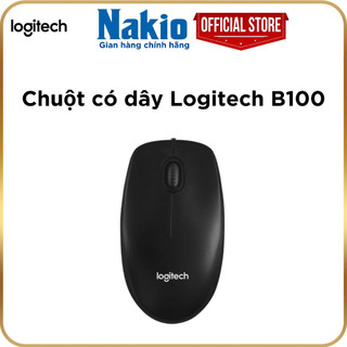 Chuột máy tính có dây Logitech B100 - Hàng chính hãng bảo hành 36 tháng