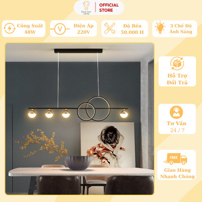 Đèn Thả Phòng Bàn Ăn Energy Green Lighting DGT-2096 Vàng ,DGT-1508 Đen - Decor Trang Trí Phòng Khách / Khách Sạn