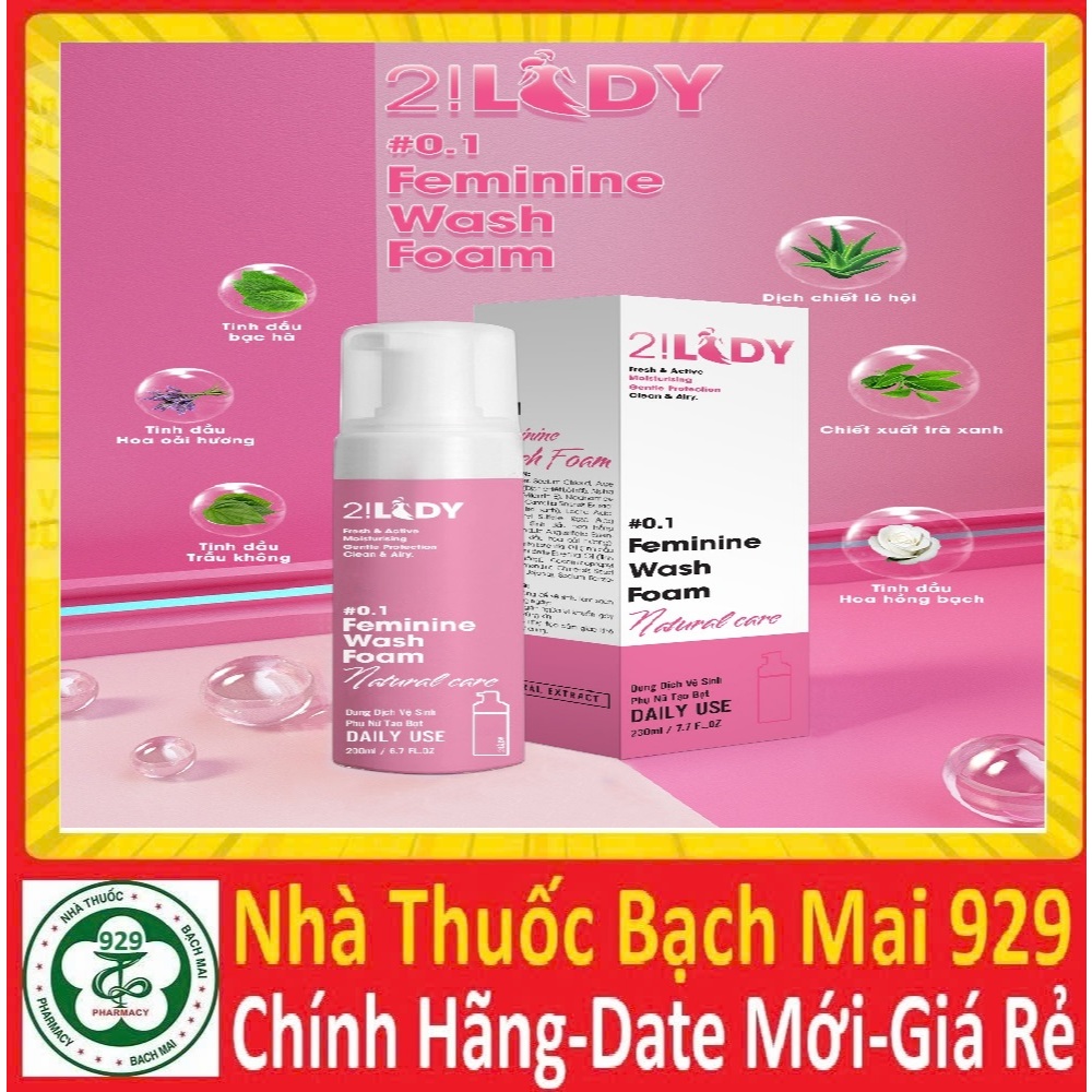 Dung dịch vệ sinh phụ nữ tạo bọt 2!LADY feminine wash foam và xịt thơm vùng kín honey love toner magic skin magicskin