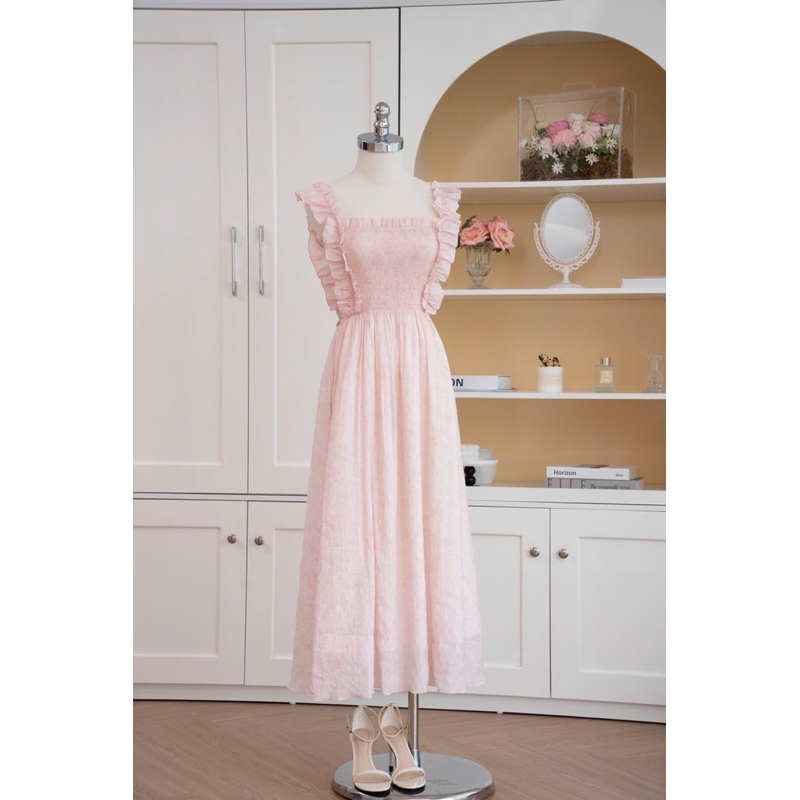 Váy 2 dây dáng dài xòe thướt tha siêu tôn dáng, mặc đi chơi, đi biển - KAWAII BY CHAN