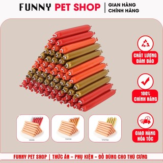 Xúc xích cho chó mèo, xúc xích đủ 3 vị cho chó mèo 15g – Funny Pet Shop