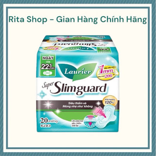 Băng vệ sinh laurier super slimguard siêu mỏng cánh 1mm 22.5cm 20 miếng
