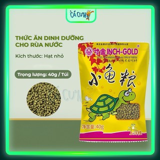 Thức ăn cho rùa nước inch gold gói vàng 40g, cám rùa dinh dưỡng cao cấp dành cho rùa