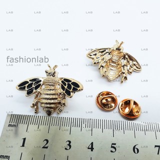 Pin cài áo Bee ong vàng (kèm đế) #0209