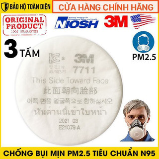 Tấm lọc bụi 3m 7711 lọc bụi siêu mịn _ dùng cho mặt nạ 3200