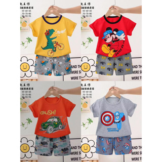 Đồ bộ mùa hè bé từ 8-14kg (0-3 tuổi) chất vải thun cotton Kaikai Quảng Châu
