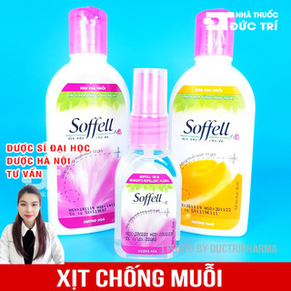 Xịt Muỗi Soffell Hương Hoa, Hương Cam 30ml, 80ml