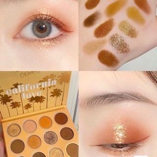 Phấn Mắt Colourpop California Love Eyeshadow Palette. Màu Mắt. Bảng Mắt Màu Vàng Đất. Vàng Cháy