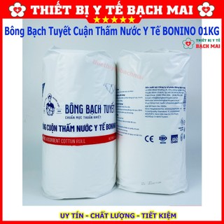 Bông Bạch Tuyết 01kg - Bông Y Tế Thấm Nước Dạng Cuận