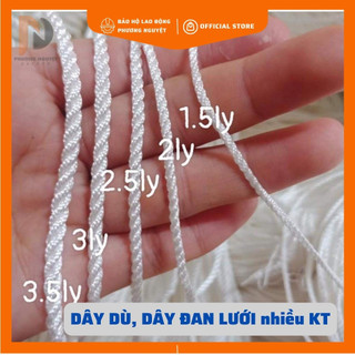 DÂY DÙ ĐAN LƯỚI, Dây xà tích nhiều kích thước 2mm,3mm,4mm,5mm