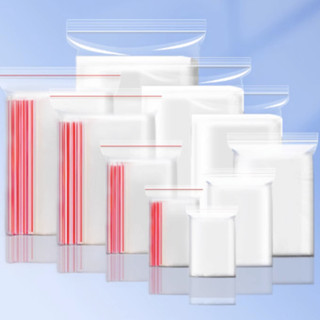 100g Túi zip chỉ đỏ các kích cỡ