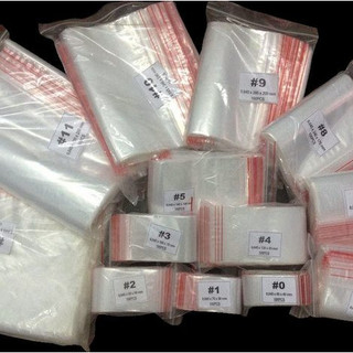 100g Túi zip chỉ đỏ các kích cỡ