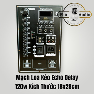 Mạch loa kéo bluetooth 18x28cm công suất 120w