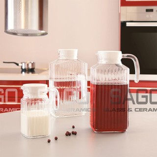 Bình Nước Thủy Tinh Deli 500ml , 1000ml , 1300ml | Tùy Chọn Dung Tích Kiểu Dáng