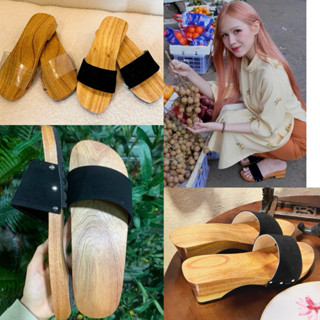   HÀNG LOẠI 1  Guốc Gỗ Nam Nữ Guốc Mộc Mặc Áo Dài Bà Ba Đồ Lam Cao 2P-3P-5P 