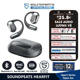 Tai Nghe True Wireless SoundPEATS HearFit Liquid Silicone Bluetooth 5.3 (Open Ear)