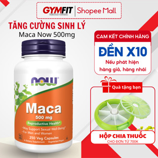 Viên uống tăng cường sinh lực cải thiện khả năng sinh lý nam nữ Maca NOW 500mg 250 viên