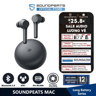 Tai nghe True Wireless SoundPEATS Mac Pin 9h Bluetooth 5.0