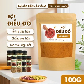 Bột điều đỏ 100g (Bột điều màu nguyên chất, bột cà ri, tạo màu cho món ăn)