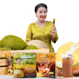  Cà Phê Sữa Sầu Riêng Nghệ Sĩ Ngân Quỳnh Đậm Vị Cà Phê Thơm Sầu Béo Ngậy - Hộp 12 Gói  18g gói  