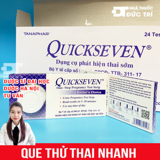 [Che Tên Sản Phẩm] Que thử thai nhanh Quickseven- QuicksTrip Dụng cụ phát hiện thai sớm (Hộp 1 Que)