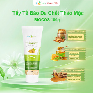 Tẩy Tế Bào Da Chết Thảo Mộc BIOCOS 100g - Exfoliating Peel Gel Sạch Da, Dưỡng Ẩm, Sáng Mịn