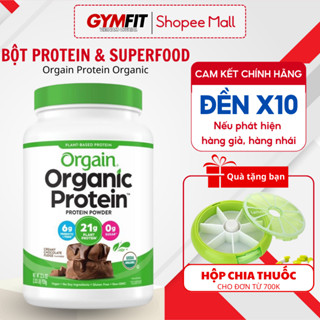 Bột Protein thực vật hữu cơ Orgain Protein Organic hỗ trợ ăn kiêng, ăn chay, giảm cân, tập luyện