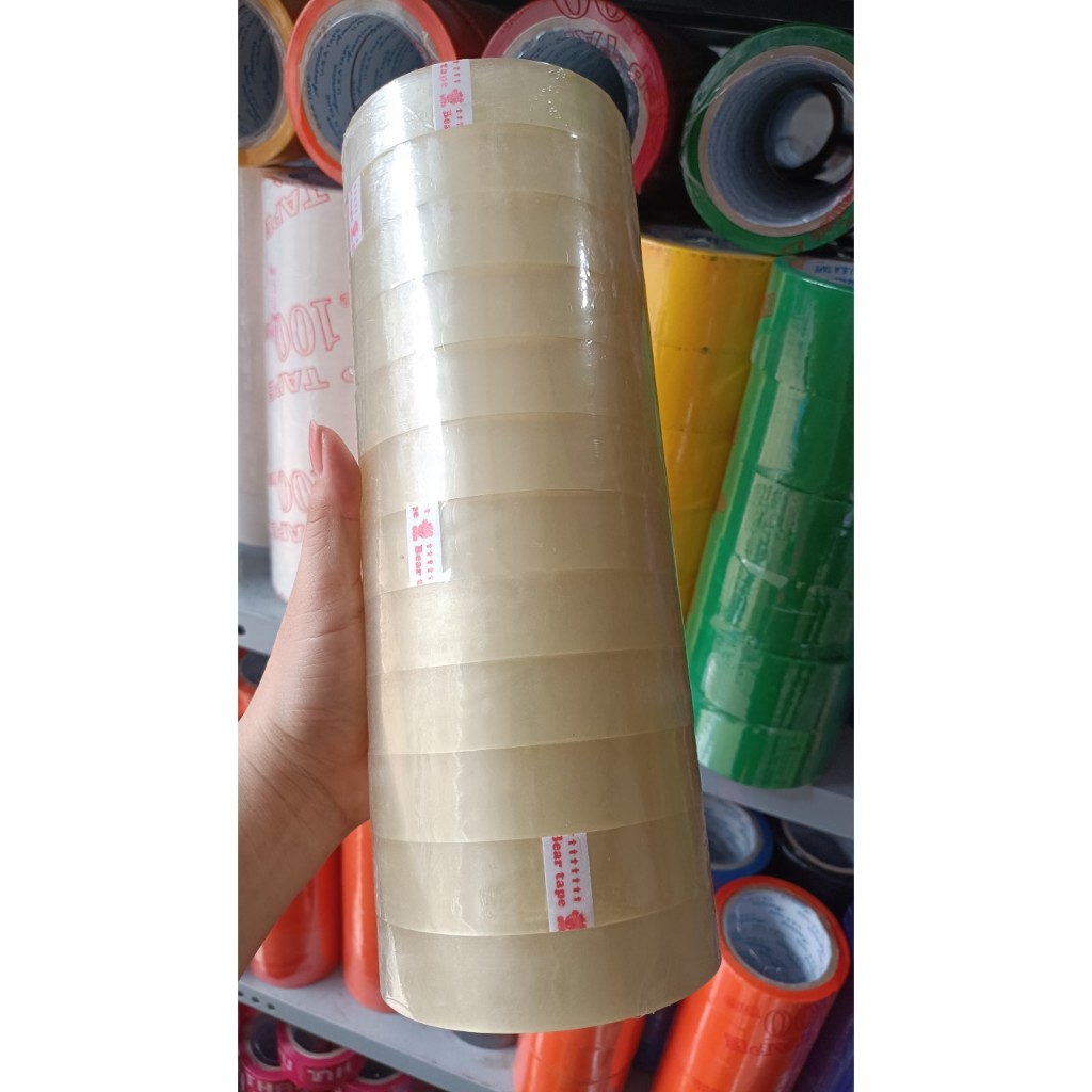 Băng keo trong 24mm* 100y (1 cuộn)