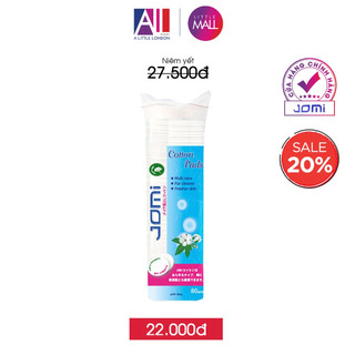 Bông tẩy trang Jomi 80/120 miếng (Nhập khẩu)
