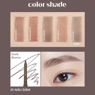 Chì Kẻ Mày ETUDE Bare Edge Slim Brow 5 màu