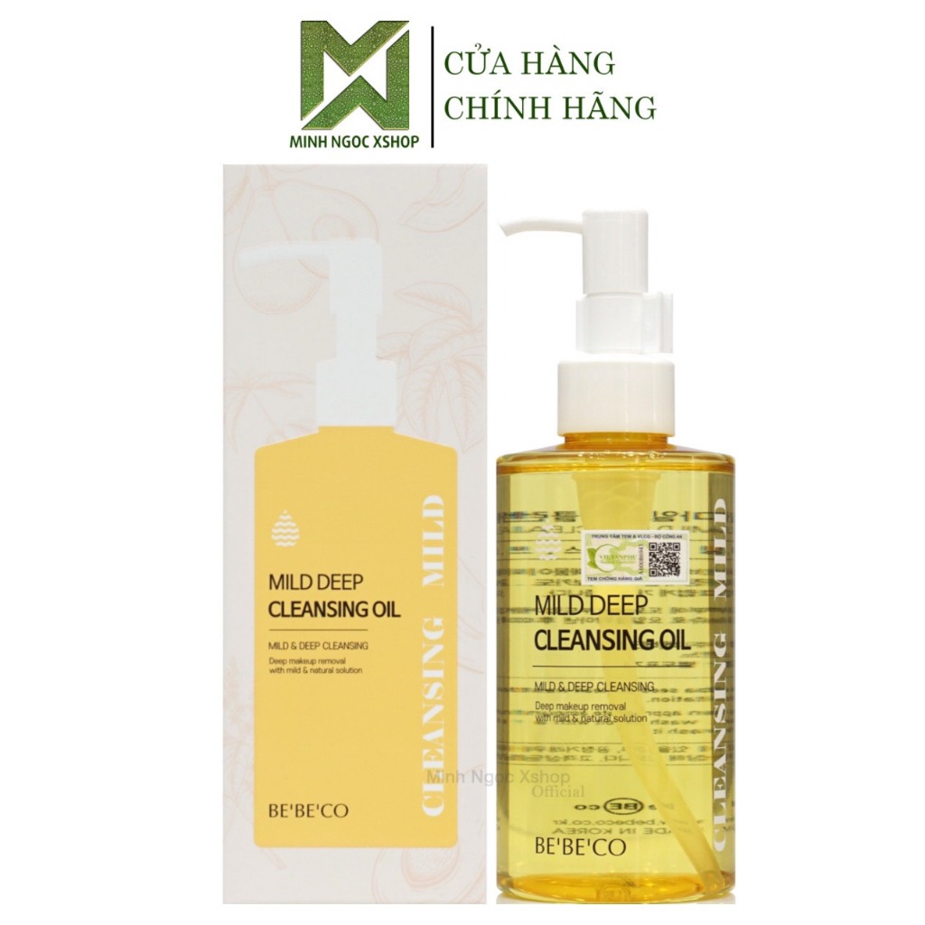 Dầu tẩy trang BEBECO, dầu tẩy trang làm sạch sâu sâu BEBECO MILD DEEP CLEANSING OIL 200ml