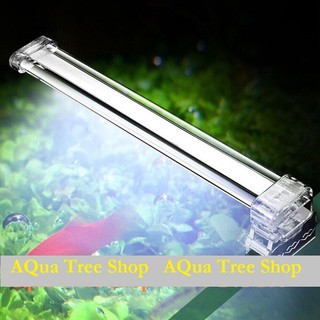 Đèn led bể cá cảnh D20 cho bể 25 - 35cm, 6W, rất sáng, màu trắng xanh