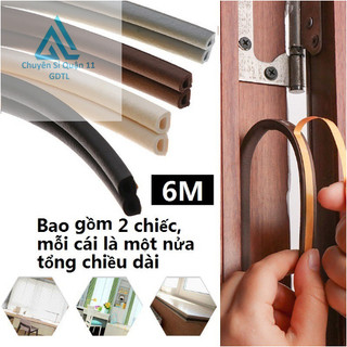 Ron đôi chữ D 6 mét Ron chặn khe hở khung cửa chống gió lùa cách âm, chống va đập