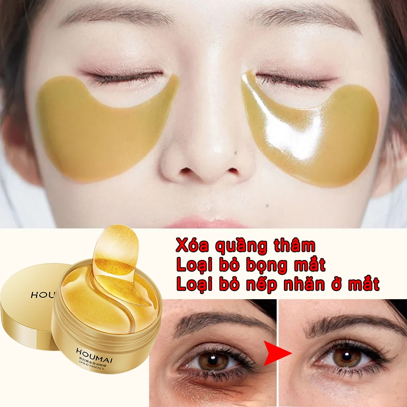mặt nạ mắt collagen 60 Miếng giảm thâm mắt Dưỡng Mắt giảm nếp nhăn mắt Chống Lão Hoá loại bỏ Bọng Mắt