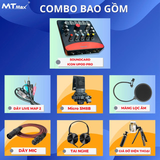 Trọn Bộ Combo Micro Takstar SM8B + Soundcard Icon Upod Pro + Full Phụ Kiện