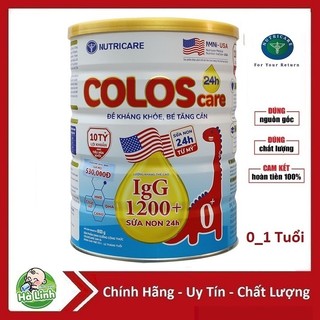 Sữa ColosCare 0+ 1200 igG 800g [Date 2026]
