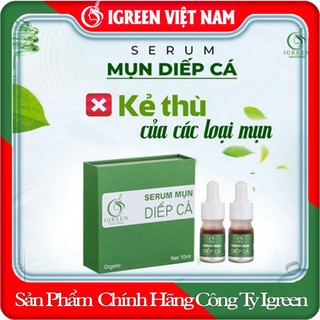 Serum diếp cá giảm mụn ẩn, mụn viêm, mụn trứng cá, mụn bọc, giảm thâm, se khít lỗ chân lông