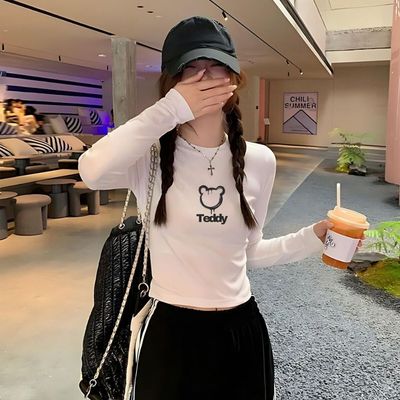 Áo thun nữ tay dài NA04 croptop chất Borip Loza G0200